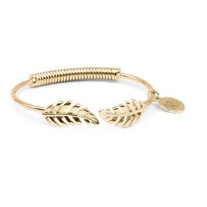 Laurel Leaf Bracelet*18K Gold Plated Ion over Stainless Steel! Adjustable New